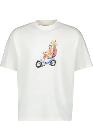 Drôle de Monsieur Koszulki, Mężczyzna, Biały, XL, Męski T-shirt Golfowy Wiosna-Lato 2025