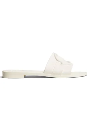 Moncler Buty, Kobieta, Biały, 35 EU, Stylowe klapki na co dzień