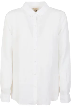 Barbour Bluzki, Kobieta, Biały, M, Len, Marine Shirt