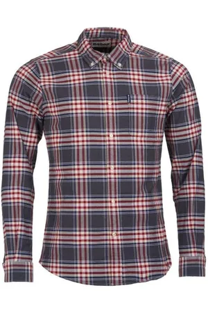 Barbour Koszule, Mężczyzna, Wielobarwność, M, Bawełna, Koszula Tailored w kratę Highland