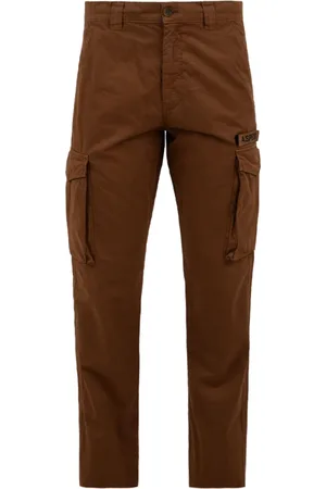 Aspesi Spodnie, Mężczyzna, brązowy, XL, Bawełna, Spodnie Slim-fit