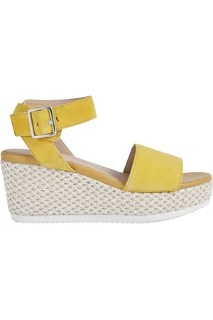 Geox Buty, Kobieta, Żółty, 39 EU, Zamsz, Sandały Lipari