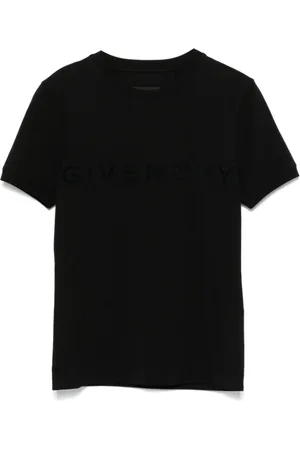Givenchy Koszulki, Kobieta, Czarny, L, Logo Crew Neck Top