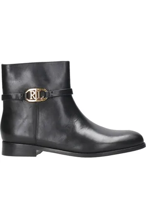 Ralph Lauren Buty, Kobieta, Czarny, 36 EU, Skóra, Botki Briela