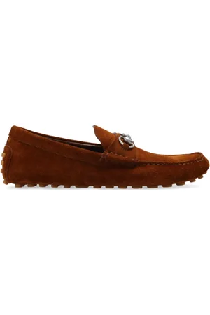 Gucci Buty, Mężczyzna, brązowy, 40 EU, Skóra, Eleganckie Baleriny