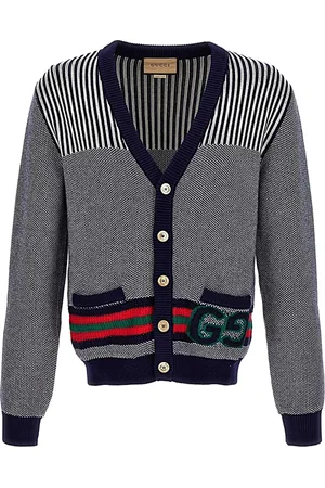 Gucci Swetry, Mężczyzna, Wielobarwność, S, Wełna, Stylowy kardigan z dzianiny