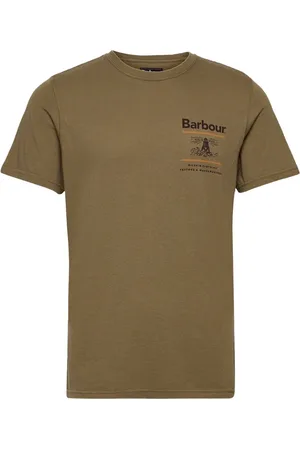 Barbour Koszulki, Mężczyzna, Zielony, XL, Bawełna, Koszulka z grafiką Beacon