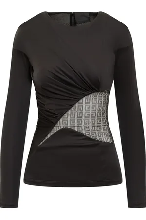 Givenchy Koszulki, Kobieta, Czarny, S, Top z wiskozy