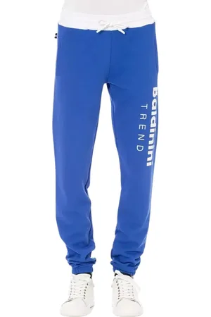 BALDININI Spodnie, Mężczyzna, Niebieski, 2XL, Bawełna, Sportowe bawełniane spodnie sznurowane
