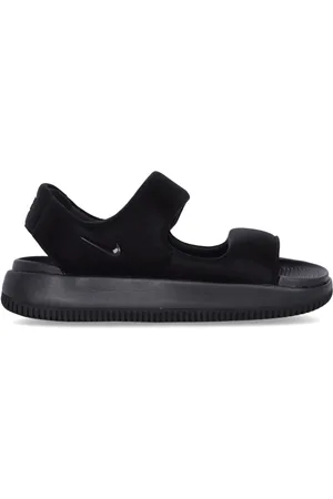 Nike Buty, Mężczyzna, Czarny, 38 1/2 EU, Czarne klapki z gumy o ergonomicznym designie