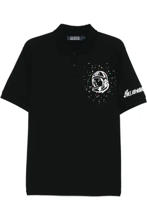 BILLIONAIRE Koszulki, Mężczyzna, Czarny, M, Czarna Koszulka Polo z Haftem Logo