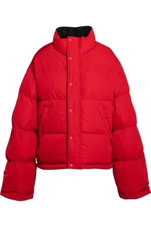 Balenciaga Kurtki, Kobieta, Czerwony, M, Poliester, Kurtka Puffer
