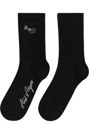 Axel Arigato Bielizna, unisex, Czarny, S, Skarpetki z haftem