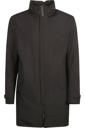 HERNO Płaszcze, Mężczyzna, Czarny, L, Corseasy Parka Coat