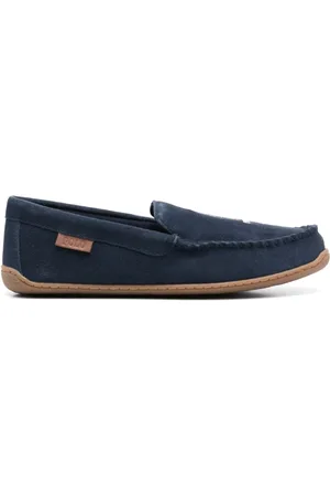 Ralph Lauren Buty, Mężczyzna, Niebieski, 42 EU, Zamsz, Brenan Slippers