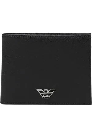 Emporio Armani Akcesoria, Mężczyzna, Czarny, ONE SIZE, Czarne Portfele dla Mężczyzn