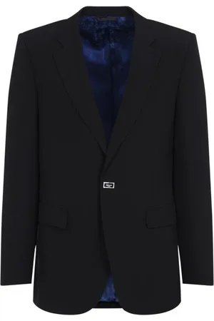 Givenchy Kurtki, Mężczyzna, Czarny, L, Wełna, Czarna Wełniana Kurtka