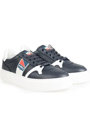 BALDININI Buty, Mężczyzna, Niebieski, 41 EU, Skóra, Naturalne Skórzane Sneakersy