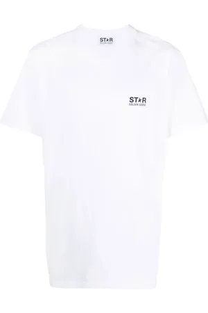 Golden Goose Koszulki, Mężczyzna, Biały, S, Bawełna, Blanc Cloud T-Shirt