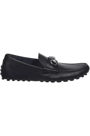 Gucci Buty, Mężczyzna, Czarny, 41 EU, Skóra, Czarne mokasyny