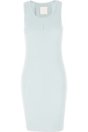 Givenchy Sukienki, Kobieta, Niebieski, M, Bawełna, Dzianinowa Sukienka Codzienna