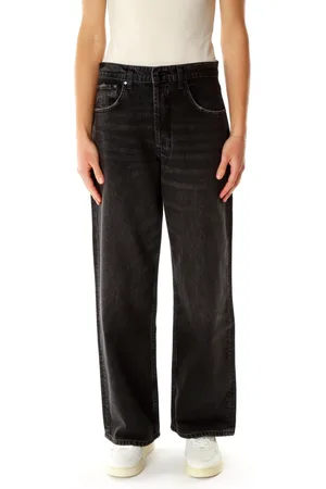 ANINE BING Jeansy, Kobieta, Szary, W26, Bawełna, Dżinsy High-waisted Manon