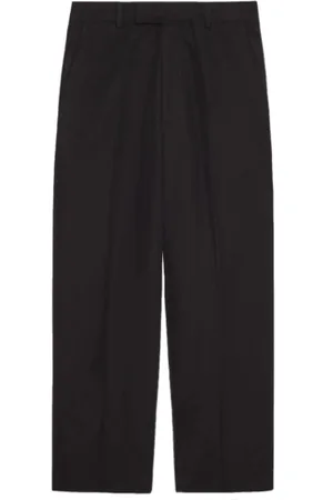 Gucci Spodnie, Mężczyzna, Czarny, L, Bawełna, Krótkie spodnie chinos z popeliny