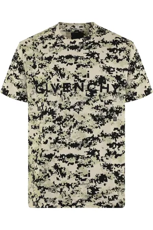 Givenchy Koszulki, Mężczyzna, Wielobarwność, L, Bawełna, Koszulka T-Shirt Digital Camo