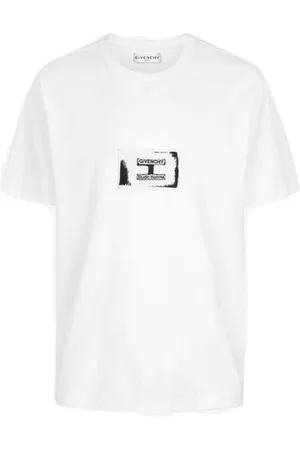 Givenchy Koszulki, Kobieta, Biały, XS, Bawełna, T-shirt z haftowanym logo