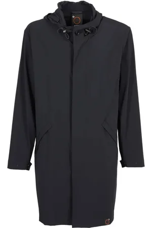 Aspesi Płaszcze, Mężczyzna, Niebieski, S, Nylon, Parka