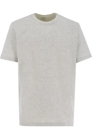 ELEVENTY Koszulki, Mężczyzna, Szary, 2XL, Warstwowy Szary T-shirt z Bawełny z Okrągłym Dekoltem