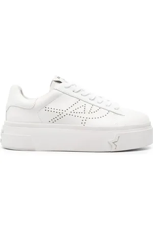 Ash Buty, Kobieta, Biały, 40 EU, Skóra, Santana Sneakers