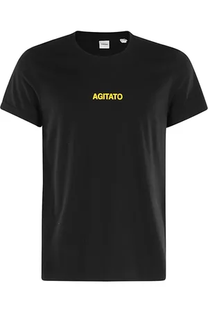 Aspesi Koszulki, Mężczyzna, Czarny, S, Bawełna, T-Shirt Agitato