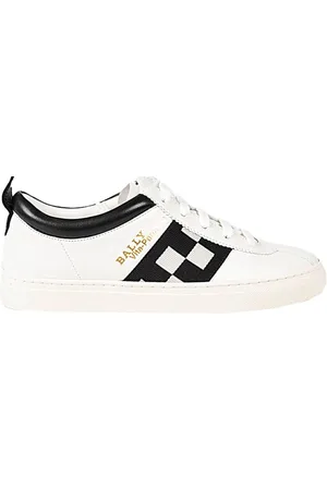 Bally Buty, Kobieta, Biały, 36 EU, Skóra, Stylowe sneakersy damskie