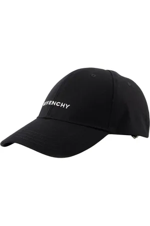 Givenchy Akcesoria, Mężczyzna, Czarny, ONE SIZE, Bawełna, Bawełniana czapka z haftowanym logo