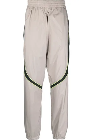 Givenchy Spodnie, Mężczyzna, Szary, S, Skóra, Szare spodnie dresowe z logo