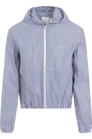 Givenchy Kurtki, Mężczyzna, Niebieski, M, Bawełna, Skrócona kurtka wiatrówka