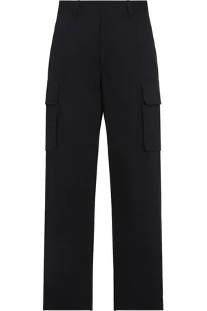 Givenchy Spodnie, Mężczyzna, Czarny, L, Bawełna, Czarne bawełniane spodnie