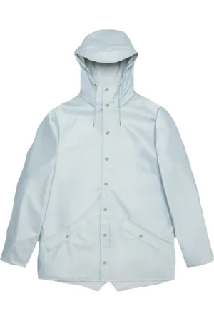 Rains Kurtki, unisex, Niebieski, L, Współczesna i Funkcjonalna Kurtka Przeciwdeszczowa