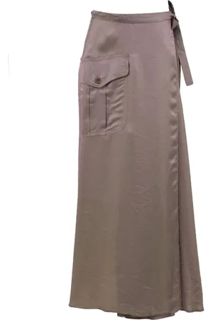 Aspesi Spódnice, Kobieta, Zielony, S, Bawełna, Spódnica Maxi