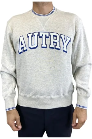 Autry Bluzy, Mężczyzna, Szary, XL, Bawełna, Szaro-Niebieska Bluza Dresowa