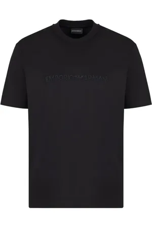 Emporio Armani Koszulki, Mężczyzna, Czarny, S, Nowoczesny T-shirt z logo