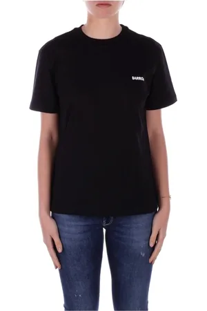 BARROW Koszulki, Kobieta, Czarny, L, Bawełna, Koszulka T-shirt z logo