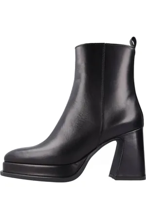 Alpe Buty, Kobieta, Czarny, 40 EU, Skóra, Botki na obcasie