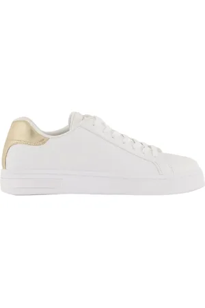 Armani Exchange Buty, Kobieta, Biały, 36 EU, Poliester, Sneakersy na sznurówki