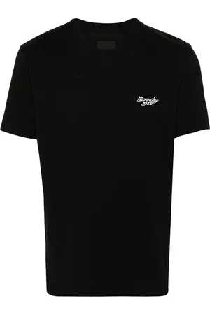 Givenchy Koszulki, Mężczyzna, Czarny, S, Bawełna, T-shirt z haftowanym logo