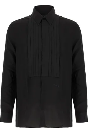 Givenchy Koszule, Mężczyzna, Czarny, XL, Jedwabna Koszula