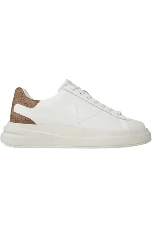 Guess Buty, Kobieta, Biały, 35 EU, Skóra, Sneakersy Elbina Low-Top