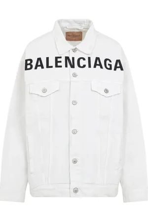 Balenciaga Kurtki, Kobieta, Biały, S, Bawełna, Biała kurtka z bawełny