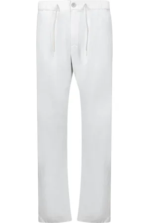 HERNO Spodnie, Mężczyzna, Biały, XL, Nylon, Białe spodnie typu chinos